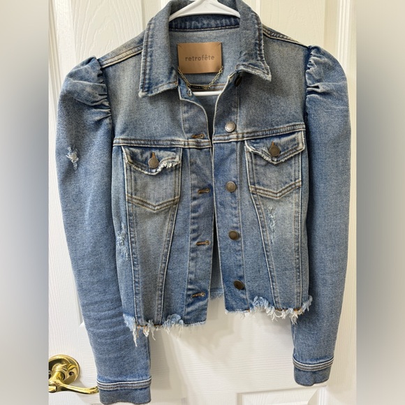 Retrofete Rissa Denim Jacket Sz XS - Picture 3 of 10